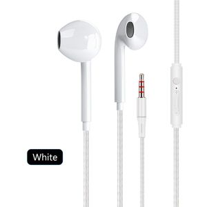 In-Ear Mobiele Wired Hoofdtelefoon 3.5Mm Sport Oordopjes Met Bass Telefoon Oortelefoon Draad Stereo Headset Met Microfoon Muziek sport Koptelefoon