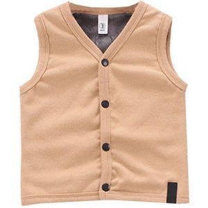 Herfst Baby Baby Kids Meisjes Katoenen Mouwloos Vest Casual Solid Roze Kleur Comfortabele Warme Mouwloze Down Vesten