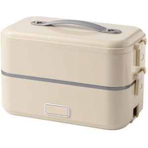 Double-Layer Lunchbox Voedsel Container Draagbare Elektrische Verwarming Isolatie Servies Voedsel Opslag Container Bento Lunch Box
