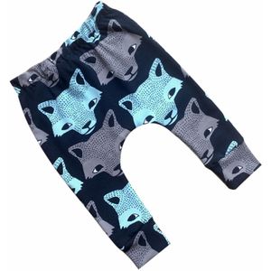 Puseky Wolf Hoofd Patroon Ademend Baby Jongens Meisjes Katoenen Broek Kinderen Haren Lange Broek Herfst Stijl Kinderkleding