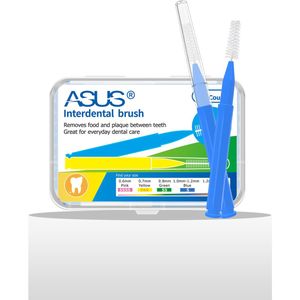 60Pcs 0.6-1.5Mm Interdentale Borstels Gezondheidszorg Tand Push-Pull Escova Verwijdert Voedsel En Plaque Beter tanden Mondhygiëne Tool