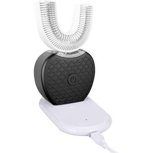 360 Graden Golf Borstel Intelligente Automatische sonic Lui Elektrische Tandenborstel USB Oplaadbare Ultra sonic U Vorm Blauw Koud Licht
