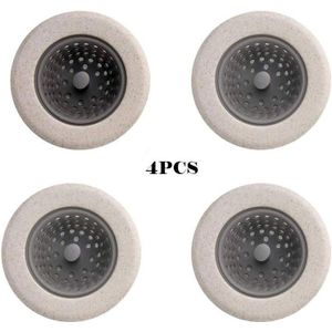 Anti Klomp Flexibele Gootsteenzeefje 4 Stuks Keuken Mand Catcher 4.3 Inch Breed Velg Perfect Voor Meest Sink Drains B88