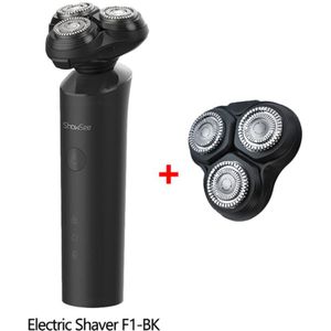 Xiaomi Showsee F303-BK Elektrische Scheerapparaat IPX7 Waterdicht Droog Nat Scheerapparaat Drijvende 3 Blade Type-C Opladen Baard Scheren Voor Mannen laag Geluidsniveau
