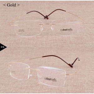 Bclear Beta-Ti Stijl Flexibele Geheugen Metalen Randloze Brillen Frame Voor Oculos De Grau Bril Optische Frame
