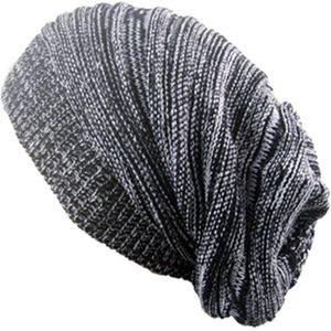 Unisex Womens Mens Knit Baggy Beanie Hat Winter Warm Oversized Ski Cap MZ005