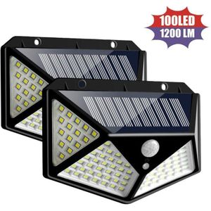 1/2/4 Stuks 100 Led Solar Light Outdoor Solar Lamp Pir Motion Sensor Lamp Waterdicht Zonne-verlichting voor Yard Garden Decoratie