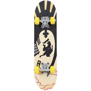 Modieuze Dek Skateboard Compleet Skateboard Esdoornhout Vier Wiel Scooter Longboard Hoge Snelheid Enkele Kromtrekken Slide