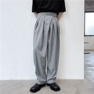 Mannelijke Modeshow Japan Karajuku Streetwear Losse Lange Broek Harembroek Mannen Hoge Taille Casual Pak Broek