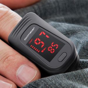 Пульсоксиметрический Vinger Clip Oxymetrie Hartslagmeter Vingertop Pulse Bloeddruk Oximeter Zonder Batterij (Zwart)