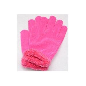 Unisex Herfst & Winter Mannen Vrouwen Warm Handschoenen Veer Pure Zachte Wanten Handschoenen Zwart Roze Katoen Fitness Handschoenen 2 Cols