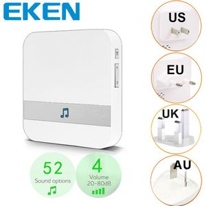 Slimme Indoor Deurbel Chime WiFi Deurbel AC 110-220V US EU UK AU Plug XSH app Voor EKEN Chime V5 V6 V7 voor B30 B10 B50 B60 B70