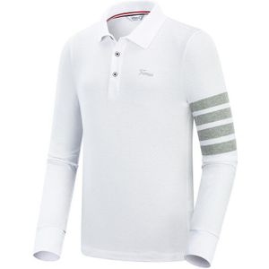 Ttygj Mannen Ademend Golf Overhemd Streep Lange Mouw Golf T-shirt Man Casual Turn-Down Kraag Sport Tops Zachte polo Shirts Voor Man