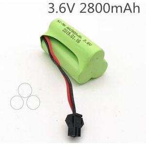 3.6 V Batterij 2800 Mah Ni-Mh Batterijen 3.6 V Nimh Batterij Pilas 3.6 V Recargables Batterij Pack Voor Rc Auto speelgoed Gereedschap Model Aa Batterij