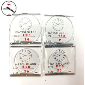 106pcs 2.0mm Dikte Minerale Horloge Bril set 25mm tot 50mm Platte Ronde Cated Horloge Glas voor Horloge Glas Vervanging