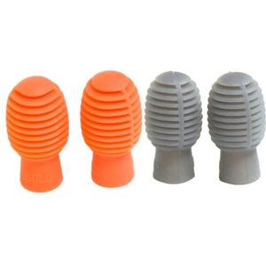 4Pcs Drum Stok Praktijk Tip Drum Mute Draagbare Siliconen Drum Mute Demper Mute Drumstick Voor Beginners Oefenen