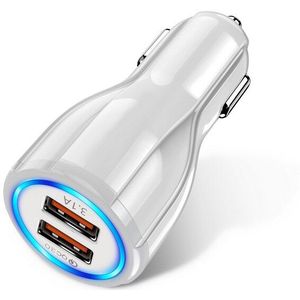 Autolader Dual Usb Snel Opladen 18W 3.1A Qc 3.0 Telefoon Oplader Adapter Voor Iphone 11 Pro Max 6 7 8 Plus Xiaomi Redmi Huawei