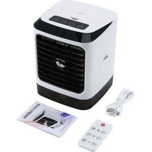 Desktop Airconditioner Oplaadbare Airconditioning Met Afstandsbediening Luchtkoeler Fan Luchtbevochtiger Mini Koelventilator