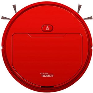 2500Pa Multifunctionele Smart Stofzuiger Robot Nat Mop Automatische 3-In-1Recharge Droog Nat Ing Stofzuiger Rood