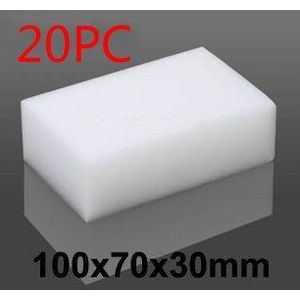 20 pcs Cleaning White Magic Sponge Eraser Melamine Cleaner, multi-functionele 100x70x30mm bbq gereedschap