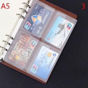 Losse Blad Pvc Opbergtas Sticker Ticket Card Organizer Tas Met Flap A5 A6 Spiraal Notebook Dagboek Coil Ringband filler