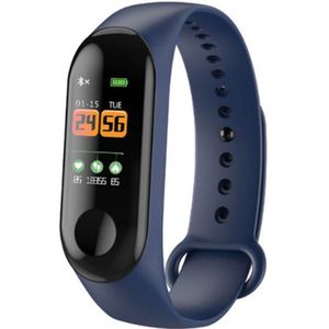 M3 Smart Horloge Mannen Vrouwen Hartslagmeter Bloeddruk Fitness Tracker Smartwatch Sport Slimme Band Voor IOS Android Zwart rood