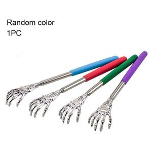 Staal Terug Scratcher Telescopische Krassen Back Massager Body Schraper Uitschuifbare Telescopische Jeuk Gezondheidszorg Tool