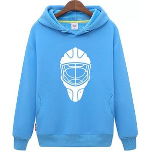 EALER goedkope unisex blauw hockey truien Sweater met een hockey masker voor mannen & vrouwen