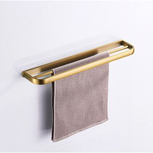 Brons Badkamer Dubbele Handdoekhouder Bar Antieke Zwart Wit Kleding Bathtowel Opknoping Vintage Messing Badkamer Handdoek Houder Plank
