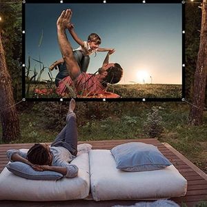 Opvouwbare 16:9 Projector 60 70 84 100 120 Inch Wit Outdoor Projectiescherm Tv Huis Projector Screen