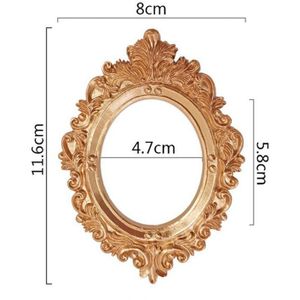 Luxe Reliëf Fotolijsten Vogel Bloem Frames Goud Familie Foto Houder Hars Voor Pictures Home Fotowand Decor Accessoires