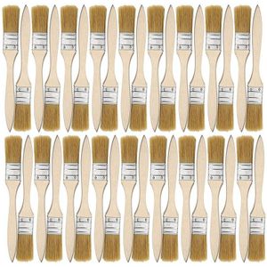 36 Pack Van 1 Inch (24Mm) penselen En Chip Penselen Voor Verf Vlekken Vernissen Lijmen En Gesso