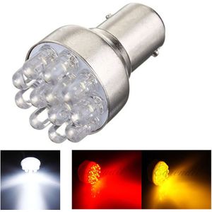 Wit Rood Geel Auto 1157 BAY15D P21/5 W 1156 BA15S P21W 12 LED Brake Turn Stop Tail Light lamp 12V