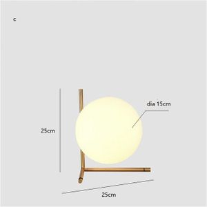 Moderne Nordic Led Tafel Verlichting Creatieve Glas Bal Tafellamp Minimalistische Retro Bureaulamp Vintage Loft Studie Slaapkamer Bedlampje