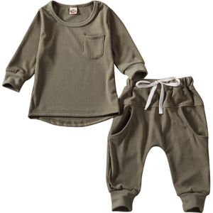 Peuter Kids Baby Jongen Meisje Herfst Outfits Kleding Lange Mouw T-shirt Tops + Lange Broek Trainingspakken 2 Delige Set outfits