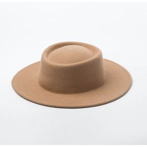 01907-HH8124 Britse Stijl Winter Wol Ribbondifferent Kleuren Fedora Cap Mannen Vrouwen Wollen Muts