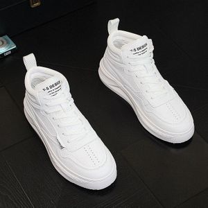 Zilver Wit Lakleer Hip-Hop Mannen Casual Schoenen Dikke Bodem Platform Sneakers Trainers Zapatillas Hombre