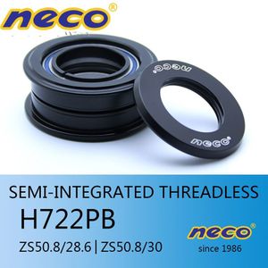 Neco Headset 50.8 Semi Geïntegreerde Threadless ZS50.8 28.6mm voor Bovenste Headsets Racefiets MTB balhoofdbuis tapered