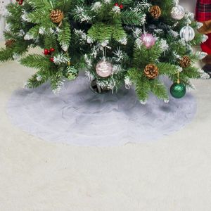 80cm Ronde Effen Kleur Kant Kerstboom Rok Thuis Festival Decoratieve Benodigdheden
