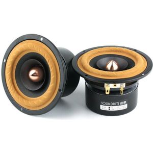 1Pcs Soundhits SQ402R 4Inch Diy Volledige Frequentie Luidspreker Driver Gemengde Zwart Papier Kegel Afgeschermde 4/8ohm 15W Dia 118Mm Ronde