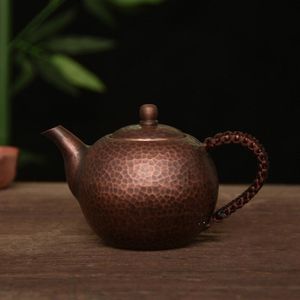 1 pc 250 ml handgemaakte koper brons theepot koffie pot ketel water pot Ambachtelijke pot voor koffie maken