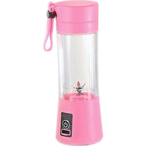 380Ml Mini Usb Oplaadbare Draagbare Elektrische Fruit Juicer Smoothie Maker Blender Machine Sport Fles 4 Scherpe Messen