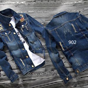 Lente En Herfst Mannen Denim Jasje Koreaanse Slim Denim Kleding Japanse Retro Tieners Cowboy Gown Heren Jas korte Jas