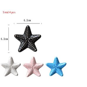 4pcs Starefish Vormige Eetstokje Stand Korea Stijl Oceaan Vork Lepel Houder Servies Eetstokje Kussen Creatieve Home Decoratie