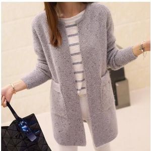 Herfst Winter Vrouwen Casual Lange Mouw Gebreide Vesten Gehaakte Dames Truien Tops Suete Mujer Poncho