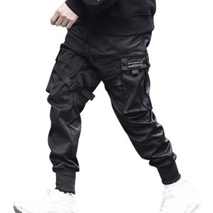 Mannen Casual Harem Joggers Sweatpant Hip Hop Broek Multi Pocket Cargo Broek