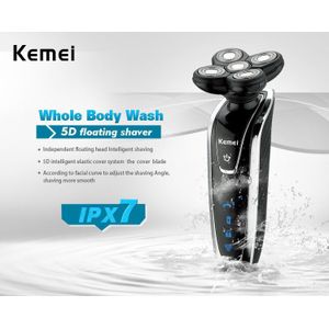 5D Heads Waterdichte Elektrische mannen Scheerapparaat 3 in 1 Quiet Sound Goede neus trimmer Scheermes Veilig Professionele