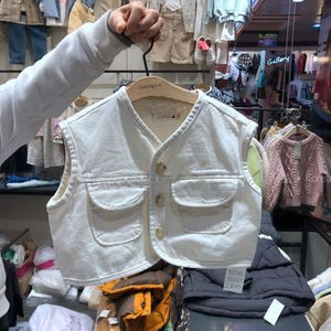 Koreaanse Kinderkleding Baby Denim Dragen Kinderen Mouwloos Vest Baby-En Najaar Vest