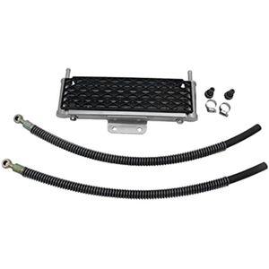 AL21-Motorfiets Oliekoeler 4 Rijen Mesh Big Size Met 10Mm Tubling Voor 50Cc-160Cc Wijzigen Oliegekoelde motoren Pit Dirt Bike
