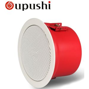 Oupushi Achtergrond Muziek System 10 W Hotel Badkamer Plafond Luidspreker Waterdicht 6.5 Inch Brandalarm Muur Luidspreker Met Versterker